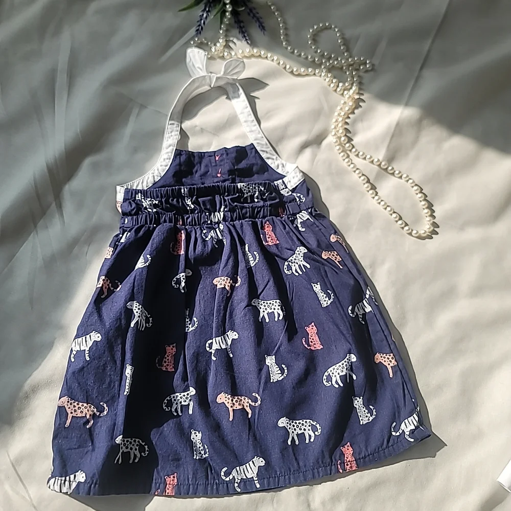 Multiples White Eyelet Dress with Navy & Red Nautical Sailboat Top